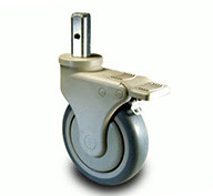 Heavy Duty Single Wheel Industrial Casters with Polymer Construction